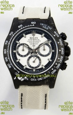 Rolex Daytona Super Clone DiW Cream Carbon V2 Edition Cal.4130 Movement Watch 