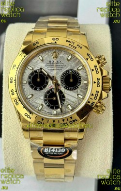 Rolex Daytona Super Clone 116519LN Meteorite Dial Cal.4130 Movement - Yellow Gold Casing