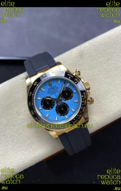 Rolex Daytona Super Clone 126518LN Yellow Gold Turquoise Dial Original Cal.4131 Movement