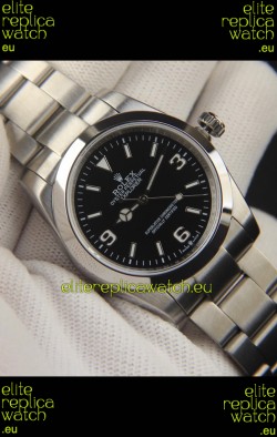 Rolex Explorer I Japanese Movement Replica Watch in Stainless Steel Black Dial 36MM