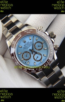 Rolex Daytona Japanese Movement Replica Watch in Ice Blue Dial - Ceramic Bezel 