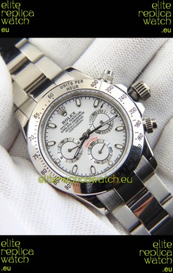 Rolex Daytona Japanese Movement Replica Watch in White Dial 
