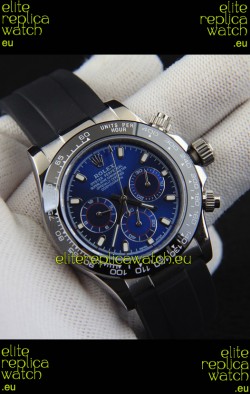 Rolex Daytona Japanese Movement Steel Casing Replica Watch in Blue Dial