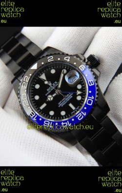 Rolex GMT Masters II Japanese Movement Replica Watch in PVD Casing 