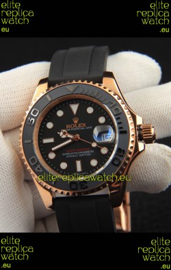 Rolex Yachtmaster Everrose Gold Japanese Replica Watch - 40MM