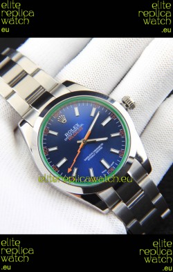 Rolex Milgauss Japanese Movement Replica Watch in Blue Dial 