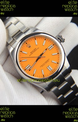 Rolex Oyster Perpetual Japanese Movement Replica Watch 41MM - Yellow Dial