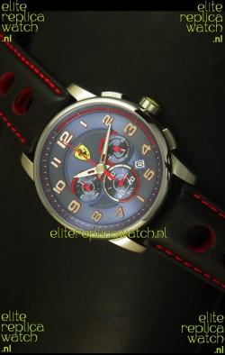 Scuderia Ferrari Heritage Chronograph Watch in Blue Dial 