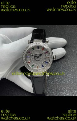 Franck Muller Double Mystery Swiss Quartz Watch in Steel Casing