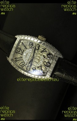 Franck Muller Casablanca Iron Croco Watch in Steel Case