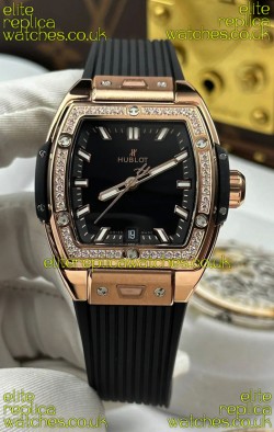 Hublot Spirit of Big Bang Rose Gold Black Dial 39MM Super Clone Watch 