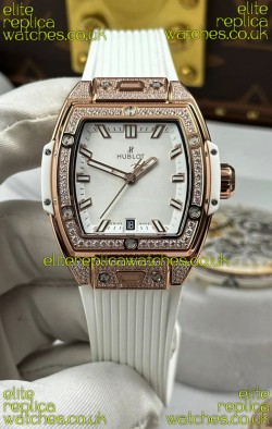 Hublot Spirit of Big Bang Rose Gold White Dial 39MM Super Clone Watch 