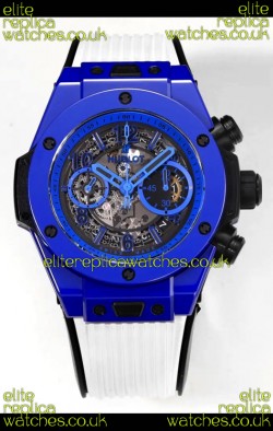 Hublot Big Bang Unico Chronograph Blue Ceramic Super Clone Watch 