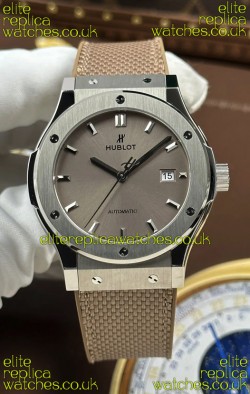 Hublot Classic Fusion Titanium Taupe Dial 42MM Super Clone Watch 