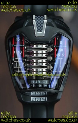 Hublot MP-05 La Ferrari Black DLC Titanium Casing Hyper Clone Watch 