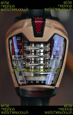 Hublot MP-05 La Ferrari DLC Coated Titanium Casing Hyper Clone Watch 