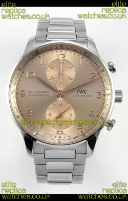 IWC Portuguese Chronograph Champange Dial Super Clone Watch 