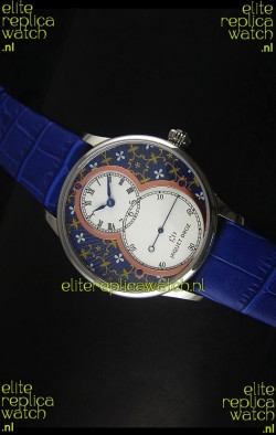 Jaquet Droz Grande Seconde Watch in Blue Grand Feu paillonné-enameled Dial