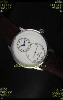 Jaquet Droz Grande Seconde Ivory Enamel Stainless Steel Case Watch in White Dial