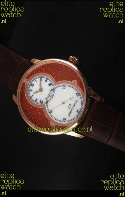 Jaquet Droz Grande Seconde Watch in Red Dial Rose Gold Case 