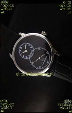Jaquet Droz Grande Seconde Black Enamel Stainless Steel Case Watch in Black Dial