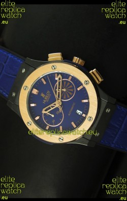 Hublot Classic Fusion Chrono Japanese Quartz Replica Watch in Blue Dial