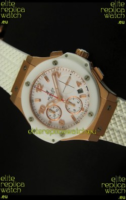 Hublot Big Bang Pink Gold Casing Swiss Watch 44MM - 1:1 Mirror Replica 