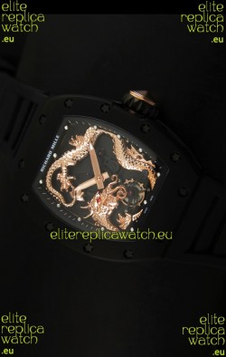 Richard Mille RM057 Tourbillon Jackie Chan Swiss Replica Watch in PVD Case