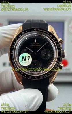 Omega Speedmaster Moonwatch Rose Gold Black Dial 42MM Super Clone Watch 