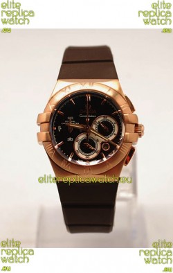 Omega Constellation Ladies Chronograph Replica Watch - 35MM