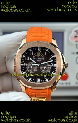 Patek Philippe Aquanaut 5261 Rose Gold Brown Dial Swiss Replica Watch