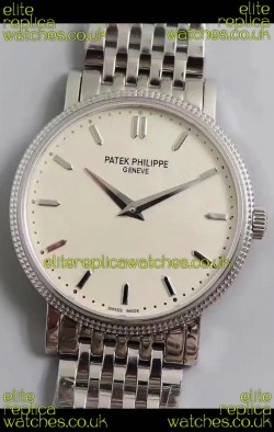 Patek Philippe Calatrava 5120G Stainless Steel White Dial Super Clone Watch 