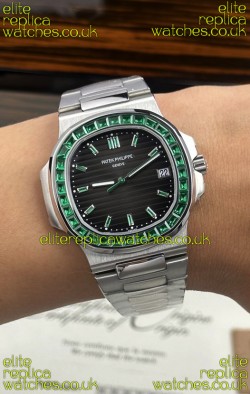 Patek Philippe Nautilus 5723 Black Dial Red Rubies Super Clone Watch 
