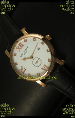 Patek Philippe Calatrava Rose Gold Diamonds Hour Markers