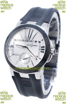 Ulysse Nardin Executive Dual Time Steel Black Watch