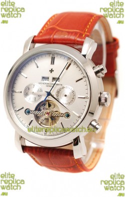 Vacheron Constantin Malte Tourbillon Japanese Watch in Brown Strap