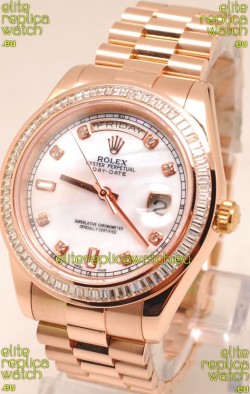 Rolex Day Date II Rose Gold Japanese Replica Watch