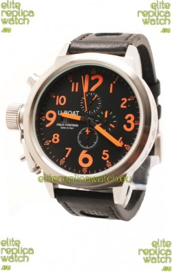 U-Boat Flightdeck Japanese Replica Watch in Orange Markers