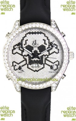 Jacob & Co. The Five Time Zone Skeleton Swiss Replica Watch in Diamonds