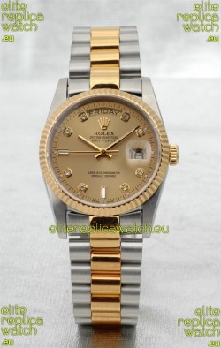 Rolex Day Date Two Tone Japanese Replica Watch