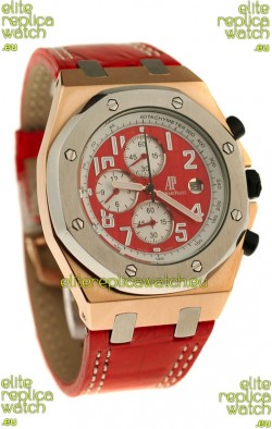 Audemars Piguet Royal Oak Offshore Limited Edition SingaporeGP 2008 Japanese Watch in Red Dial