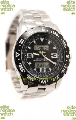 Breitling Chronograph Chronometre Replica Steel Watch in Ceramic Bezel