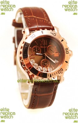 Chopard Happy Sport Ladies Gold Swiss Watch