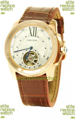 Calibre de Cartier Flying Tourbillon Japanese Replica Watch