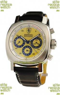 Ferrari by Panerai Scuderia Chronograph Swiss Replica Watch in Yellow Dial