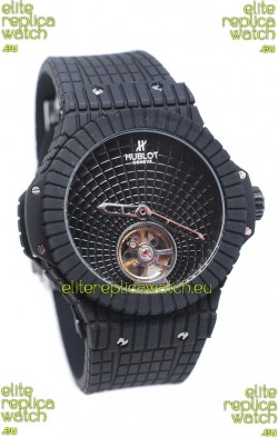 Hublot Black Caviar Tourbillon Japanese Replica Watch