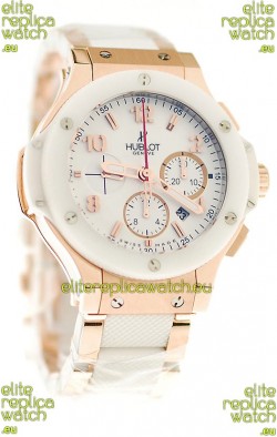 Hublot Big Bang 18K Pink Gold Casing Swiss Watch 