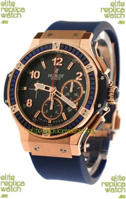 Hublot Big Bang Dark Blue Tutti Fruitti Watch in Purple Diamonds