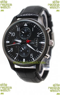 IWC Pilot Spitfire Automatic Japanese PVD Watch in Black 