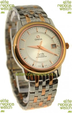 Omega Co-Axial Deville Japanese Rose Gold Watch in Rose Gold Stick Markers